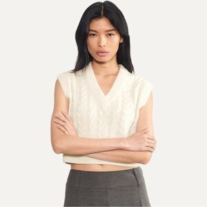 Aritzia Sunday Best Crop Sweater Vest
